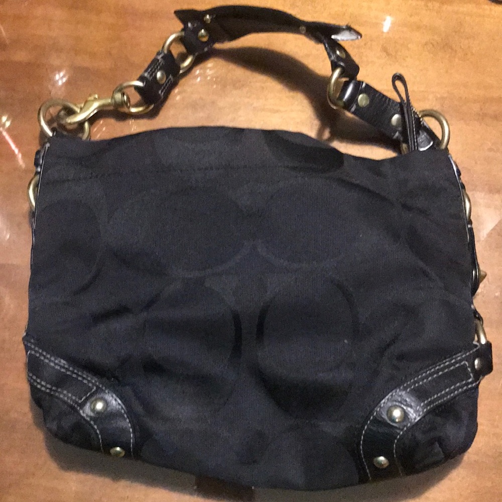 Coach signature black purse